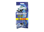 Super Max Men Triple Blade Razors 14 Pieces