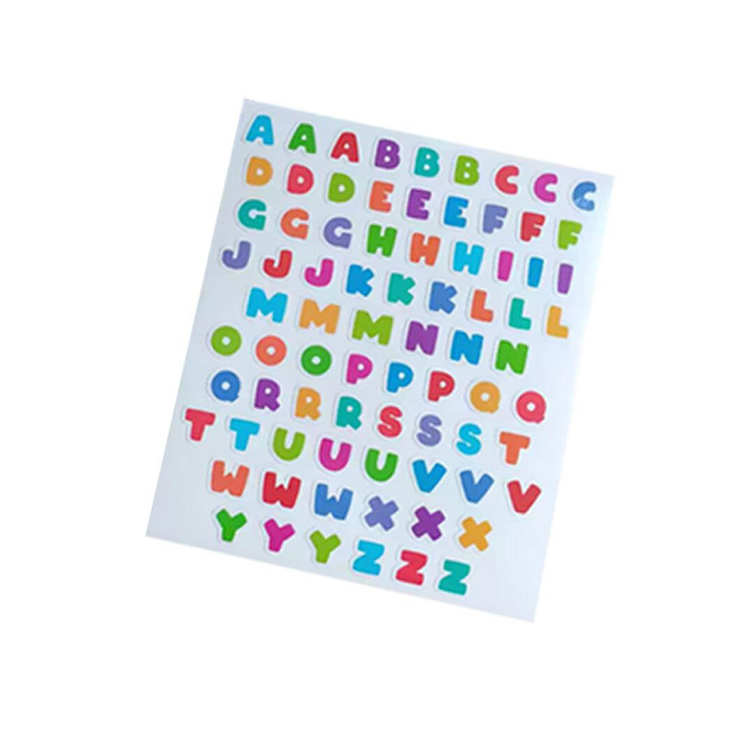 Dual-color bento lunch box with waterproof alphabet sheet