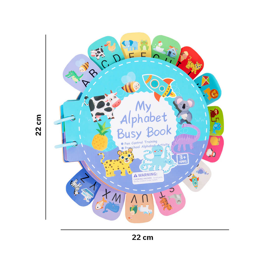 Interactive ABC book for toddlers learning letters