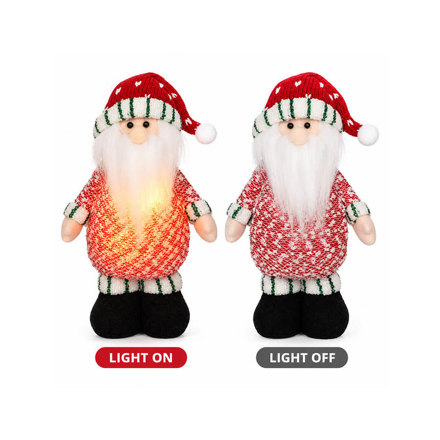 Santa Christmas decoration with warm LED light