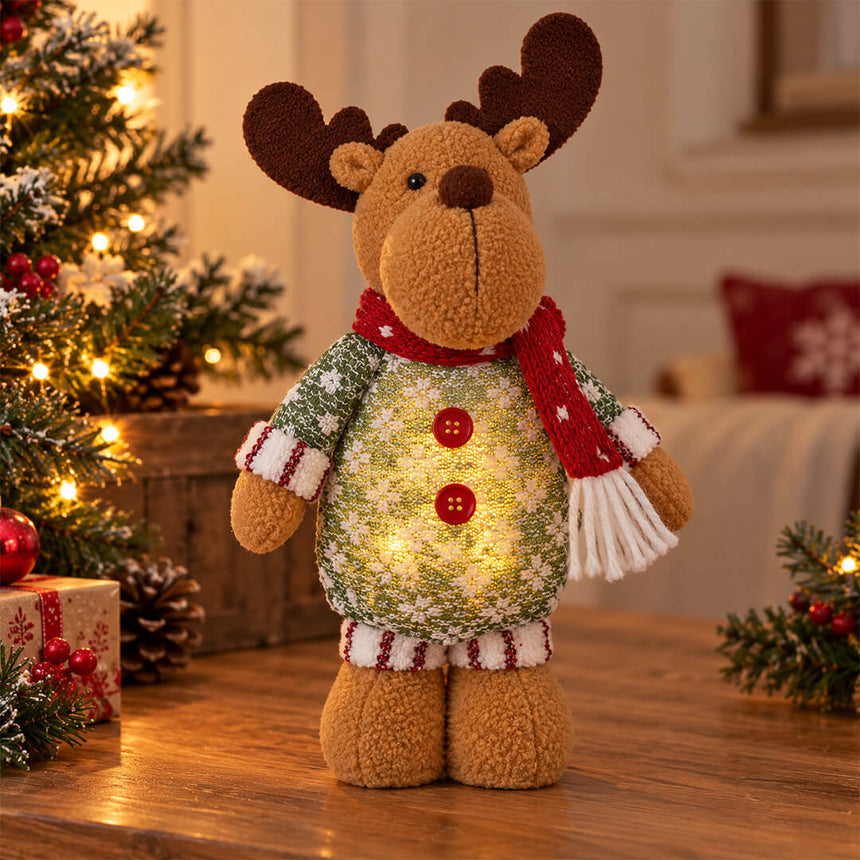 Deer Christmas decoration with light
