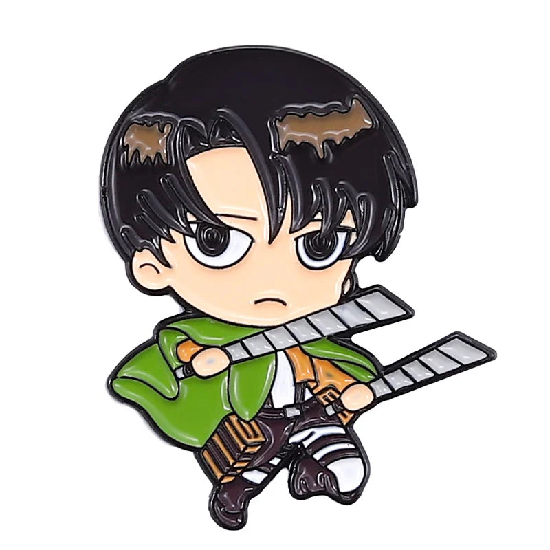 Animated character with a sword on a white background
