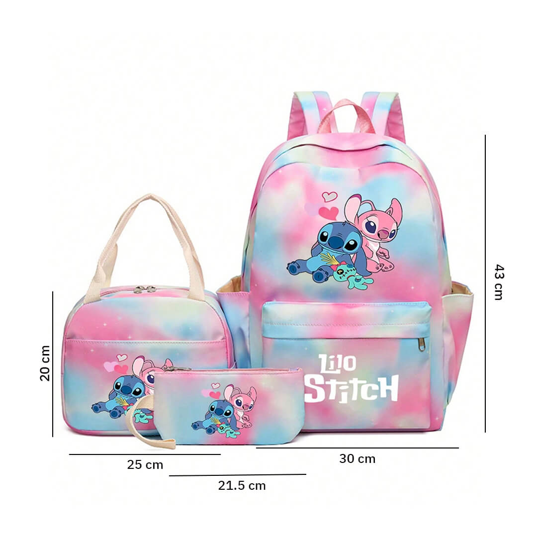 Lilo And Stitch Backpack 3-Piece Set