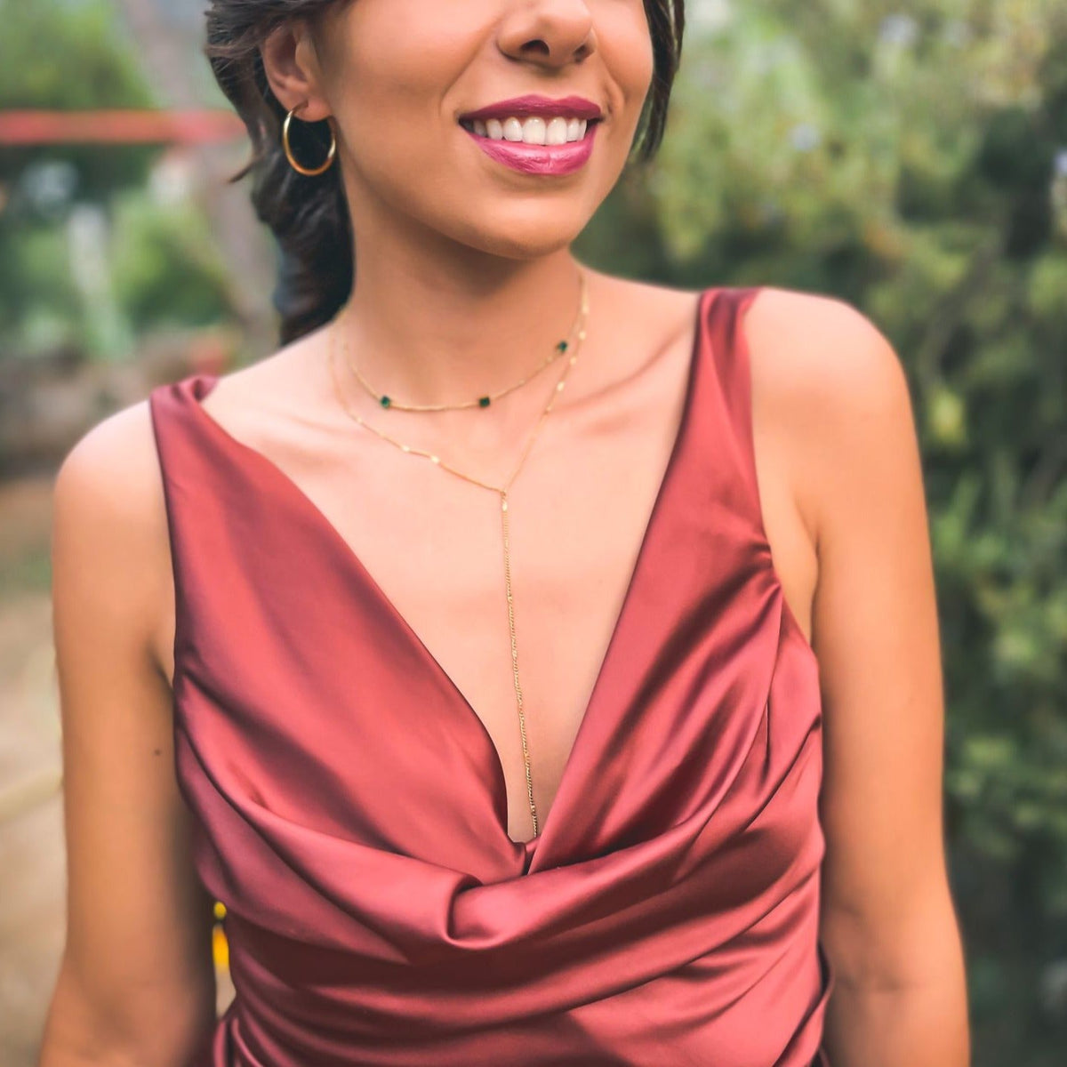Long Thin Elegant Necklace