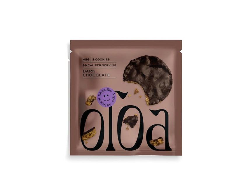 Oloa Dark Chocolate Oat Cookies 45g