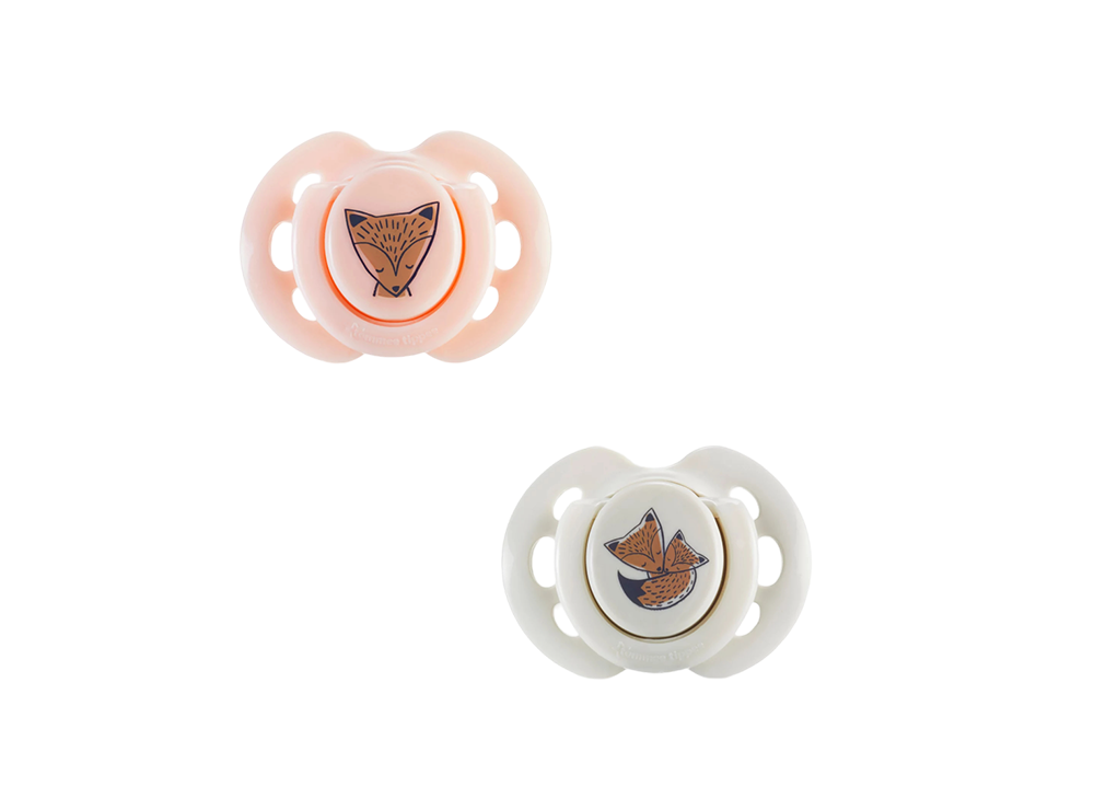 Tommee Tippee Fox Girl Soother 0-6M 2 Pieces