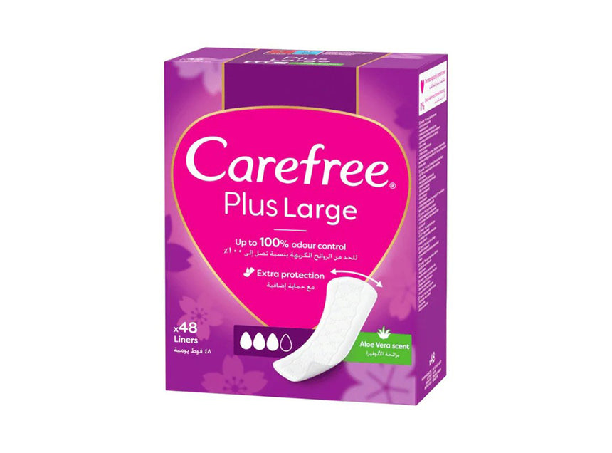 Carefree Plus Large Aloe Vera Scent 48 Pieces
