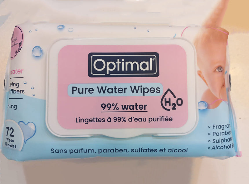 Optimal Baby Pure Water Wipes 72 Pieces