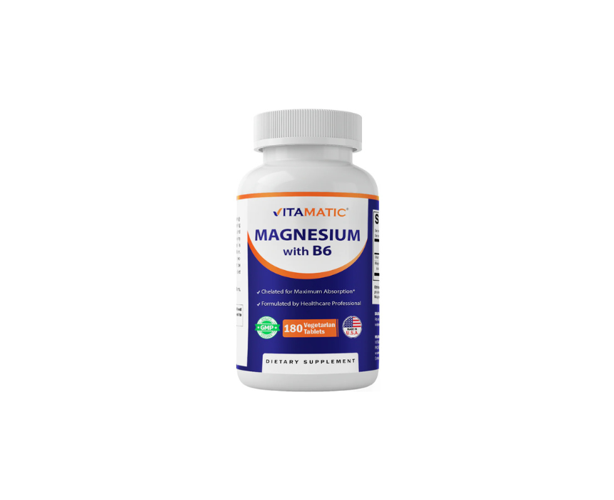 Vitamatic Magnesium with B6 180 Vegetarian Tablets