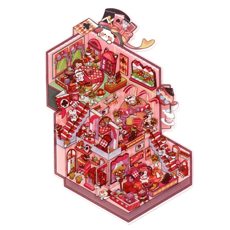 Magical House DIY PET Sticker Set Large Moderate