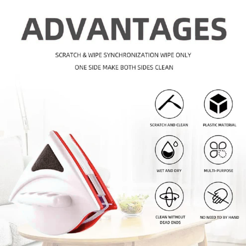Magnetic Double-Sided Window Cleaner