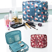 Portable Double Layer Makeup Organizer Bag