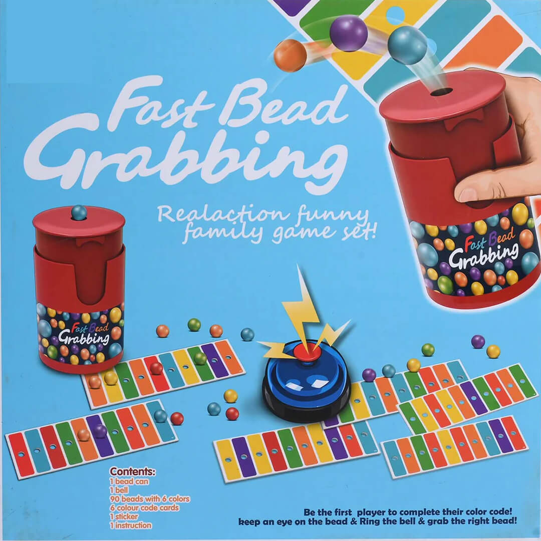 Fast paced bead matching board game