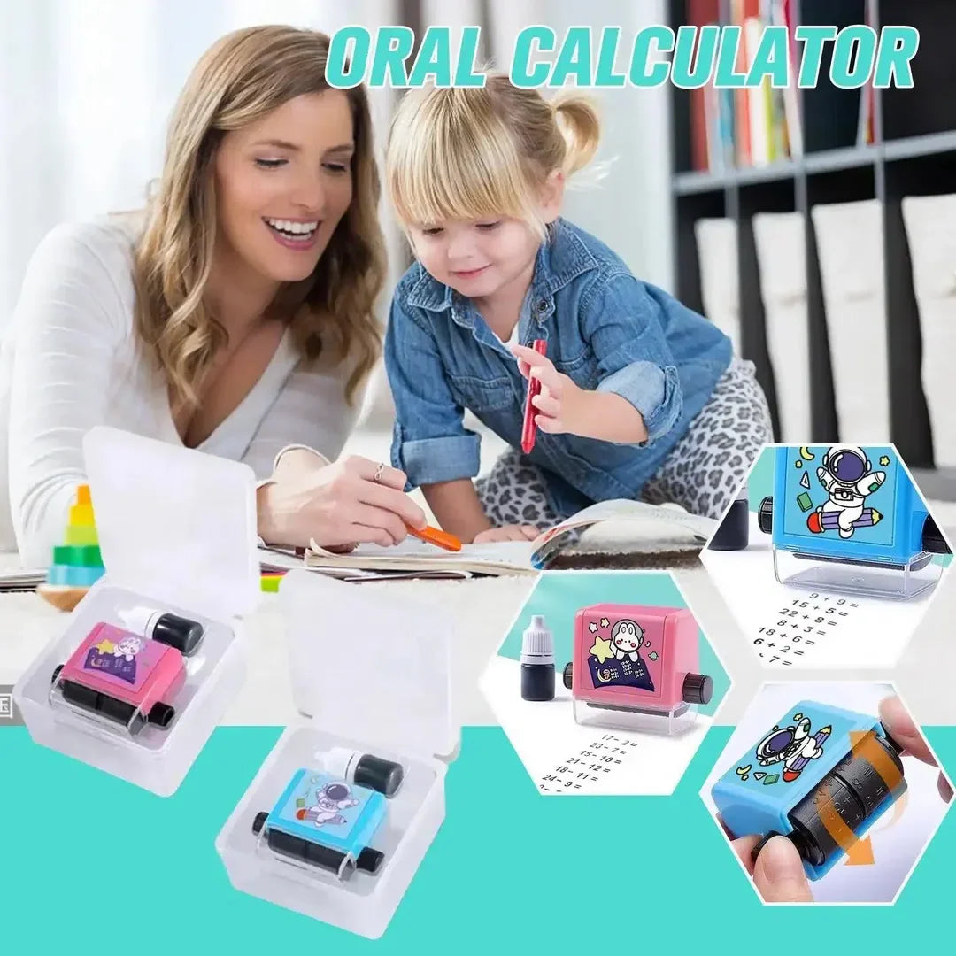 Math Roller Stamp with Ink – Addition & Subtraction Practice