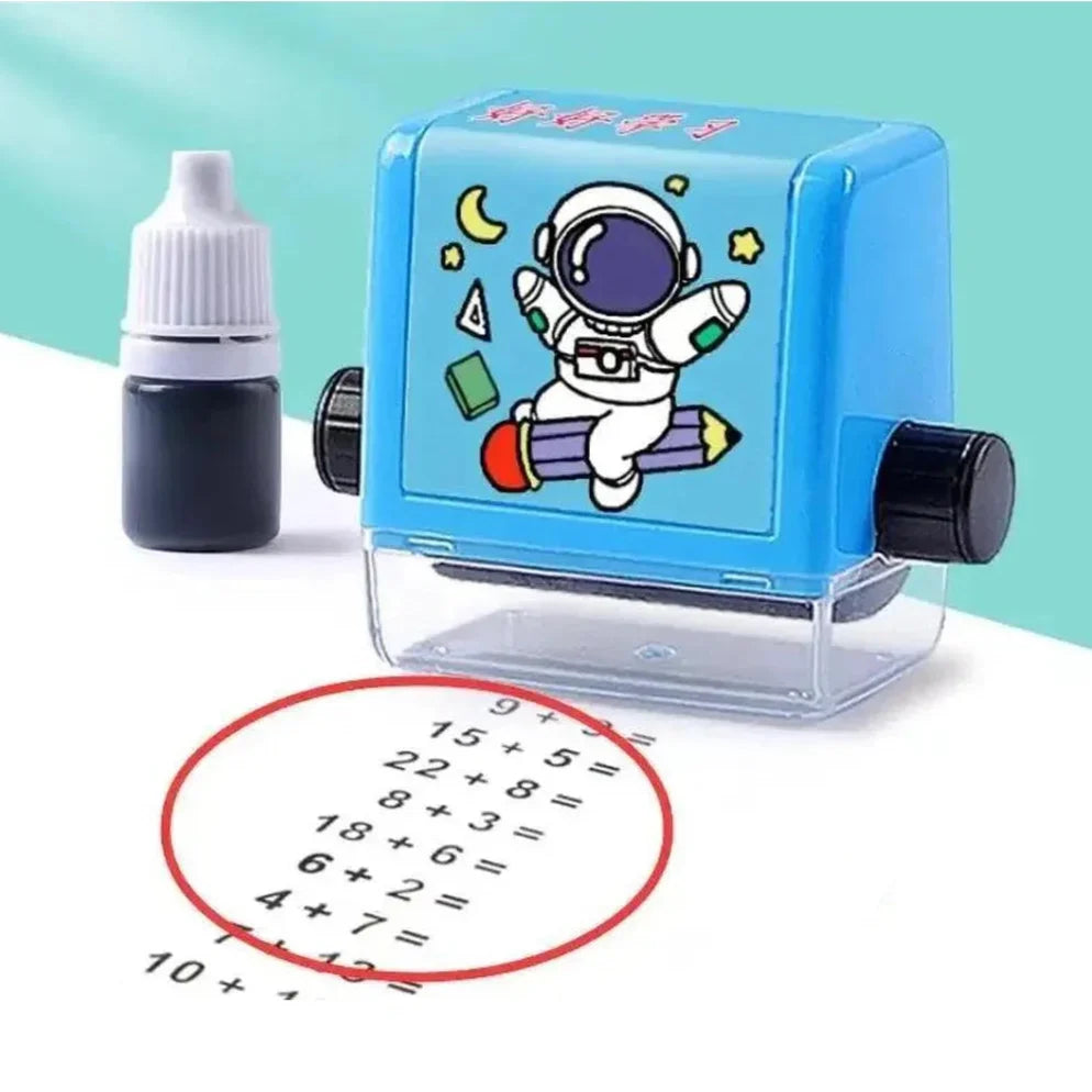 Math Roller Stamp with Ink – Addition & Subtraction Practice Addition
