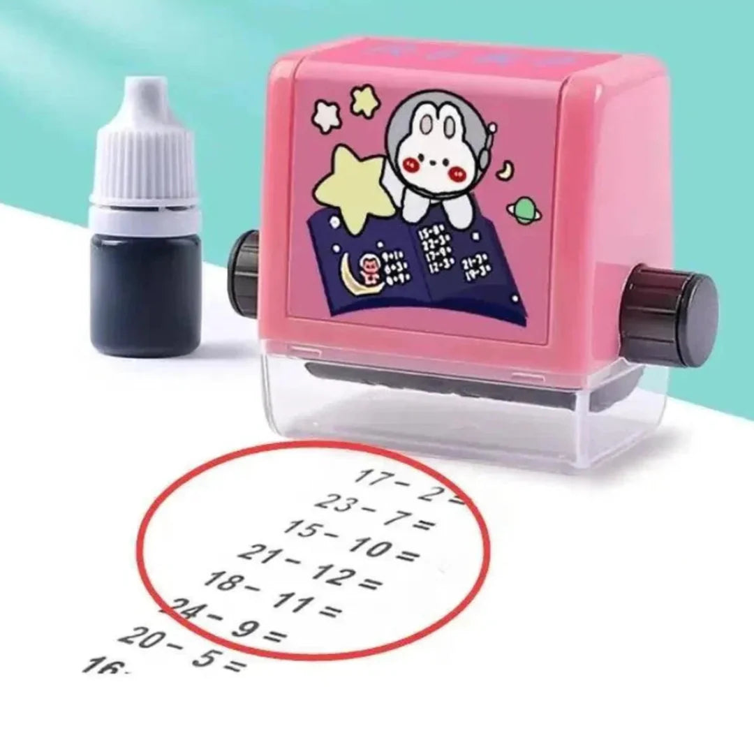 Math Roller Stamp with Ink – Addition & Subtraction Practice Substruction
