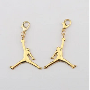 Golden Metal Shoe Accessory Michael Jordan