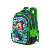 Minecraft-themed 3D school backpack for grades 1 to 4.