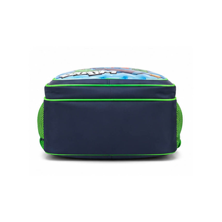Minecraft kids' backpack with 3 zippered compartments.