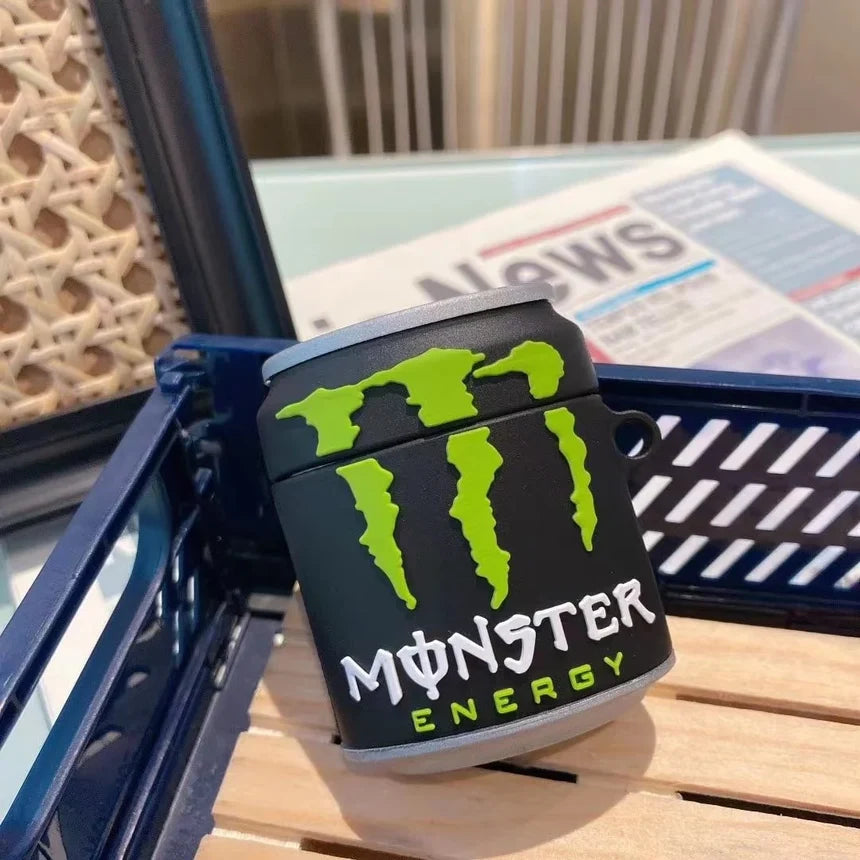 Monster Energy Drink Can Case for Apple Airpods 