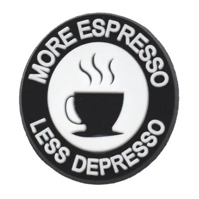 More Espresso Less Depresso Croc Pin