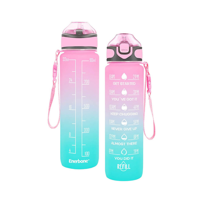 1000ml Straw Water Bottle With ABC Letters