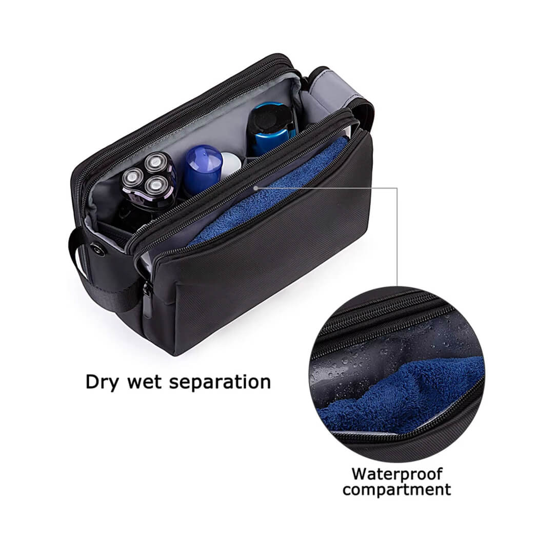 Portable Water-Resistant Travel Toiletry Bag