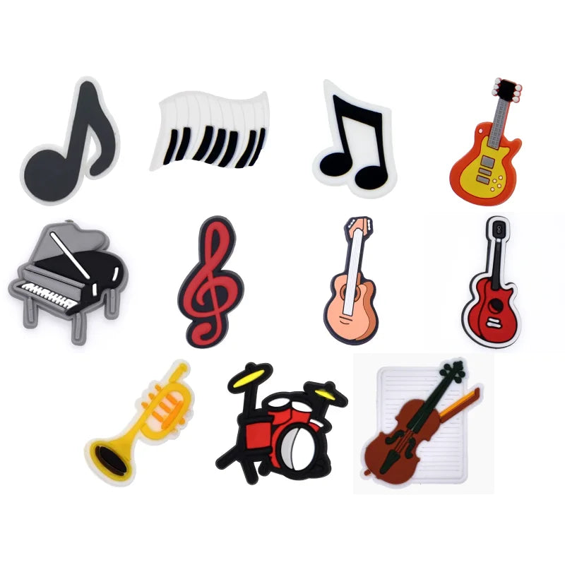 Music Notes and Music Instruments  Croc Charms for Crocs | Jibbitz