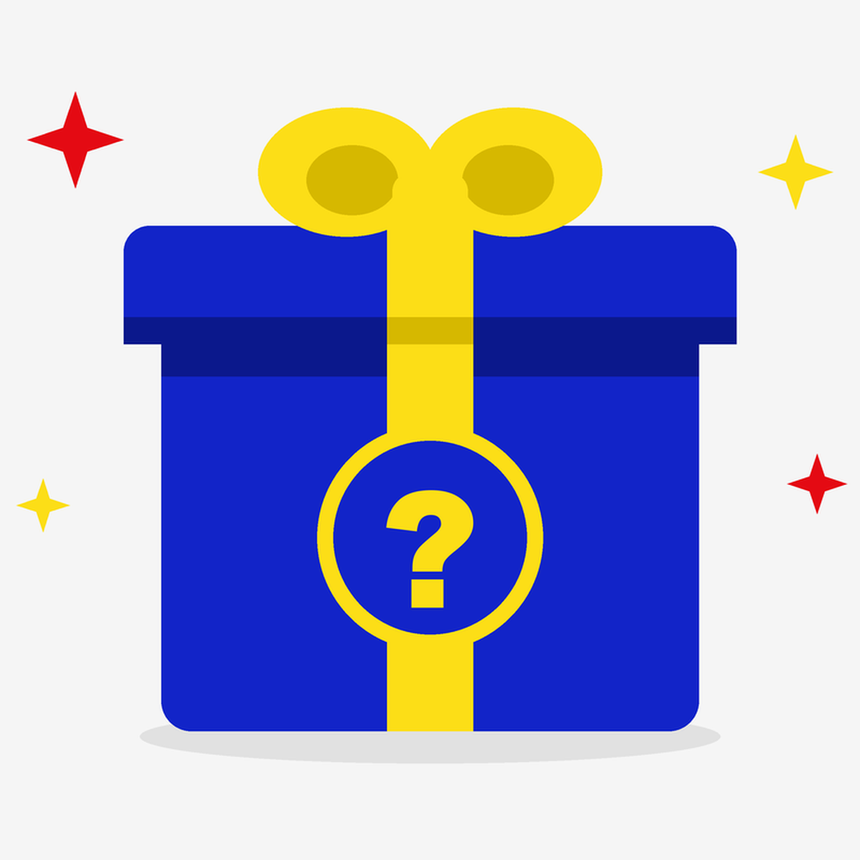 Free Mystery Acrylic Keychain gift box