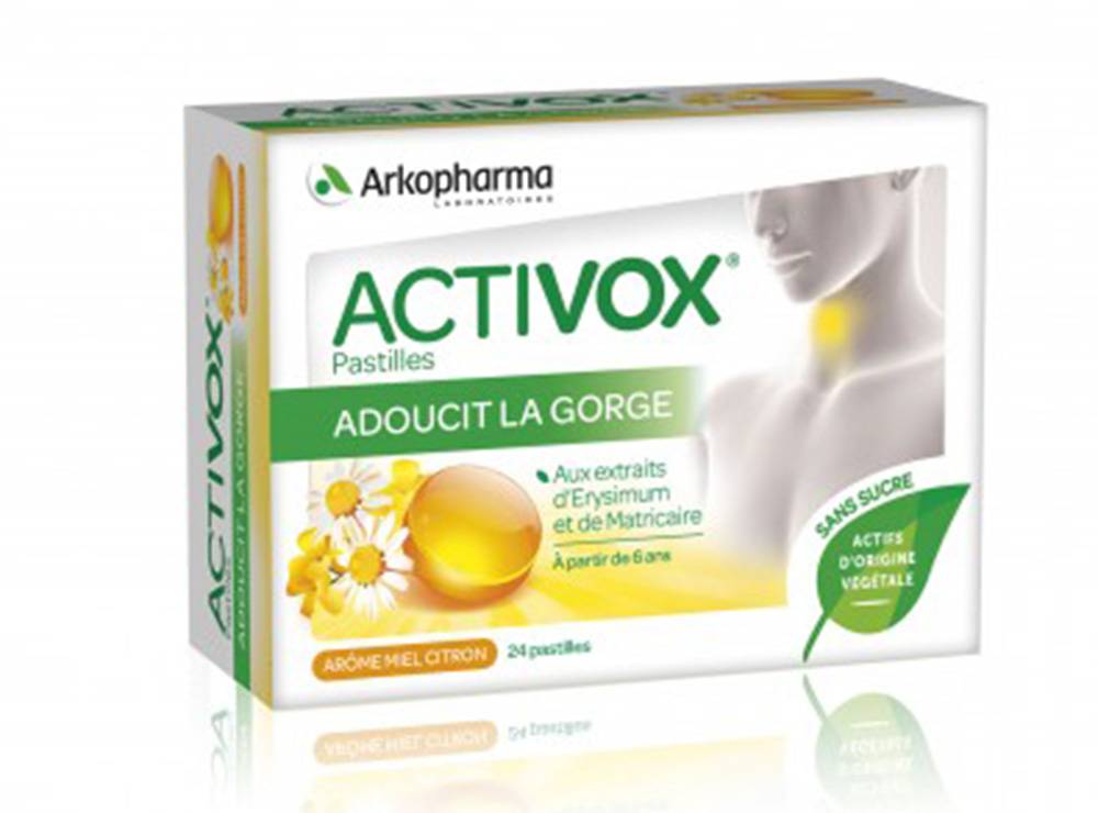 Activox Miel Et Citron Pastilles 24 Count