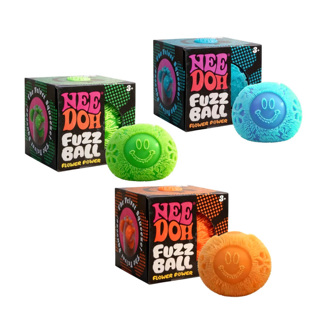 NeeDoh Fuzz Ball velvet sensory squeeze toy