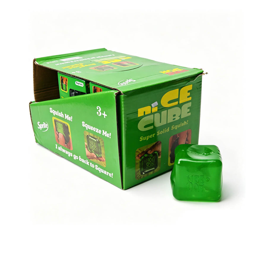 NeeDoh Nice Cube, sprite green color with bubble air