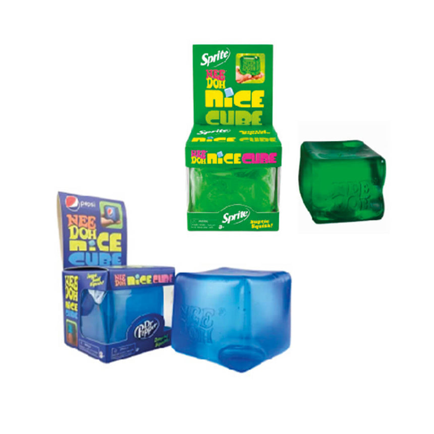 NeeDoh Nice Cube  sprite and pepsi sensory squeeze toy