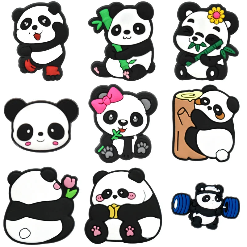 Panda Croc Pins
