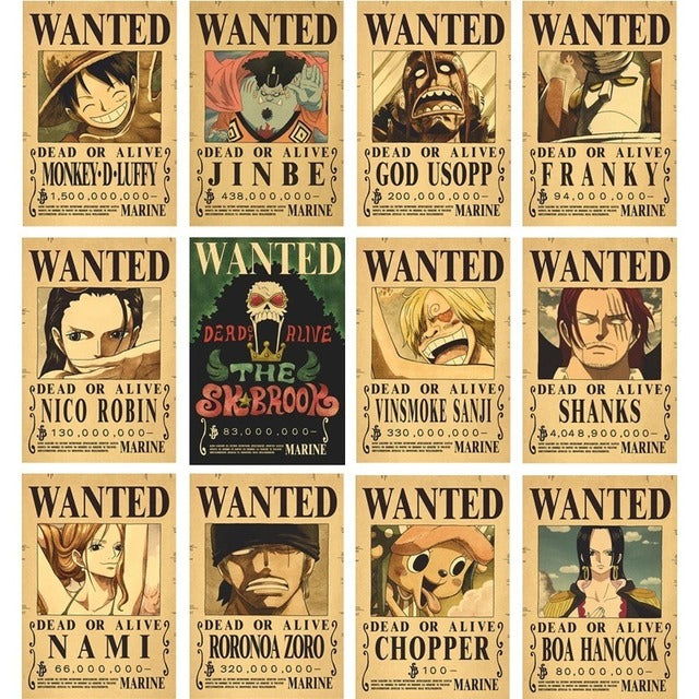 One Piece Random Wanted Poster Free Gift - Nakama Lebanon