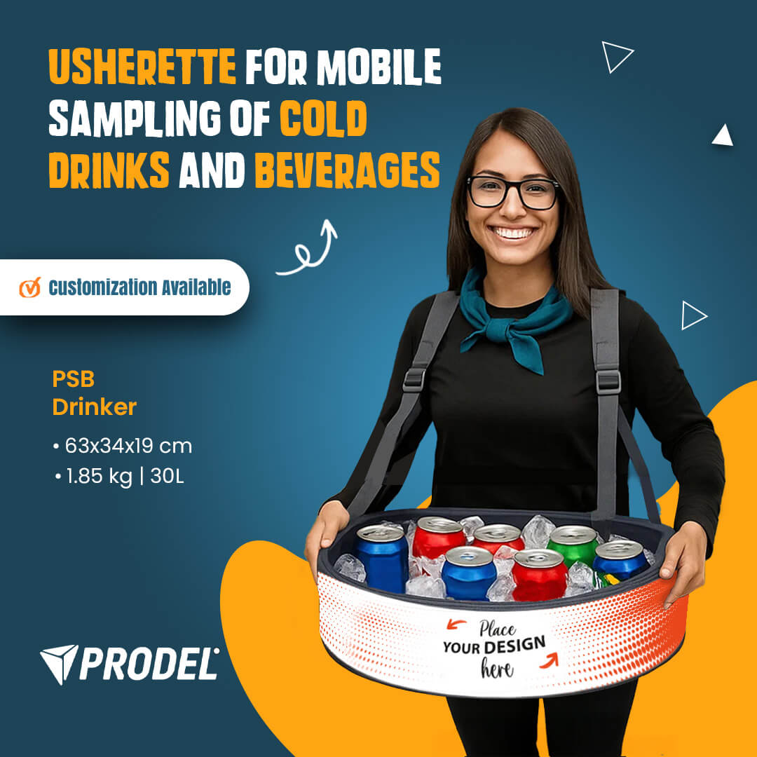 Prodel Portable Beverage Vendor Tray - PRODEL® PSB DRINKER