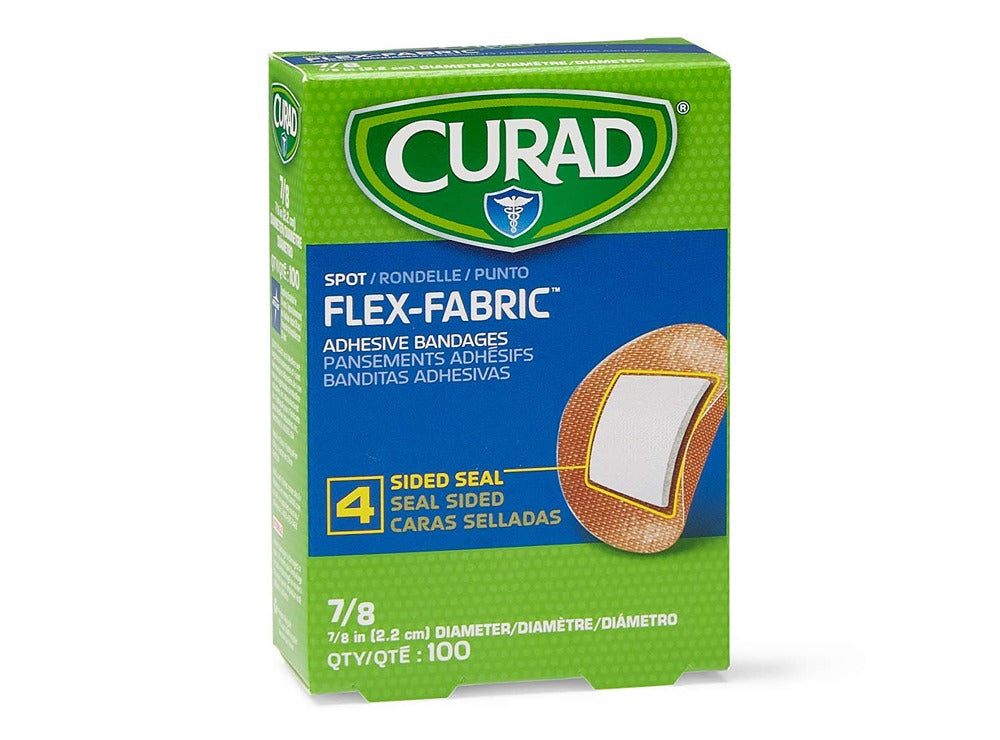 Curad Plaster Flex Fabric Round 100 Pieces