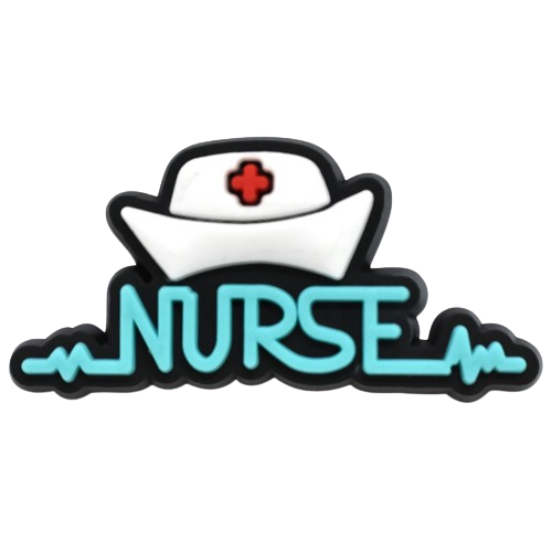 Nurse Heart Beat Medical and Nursing Jibbitz Croc Charms - Crocs