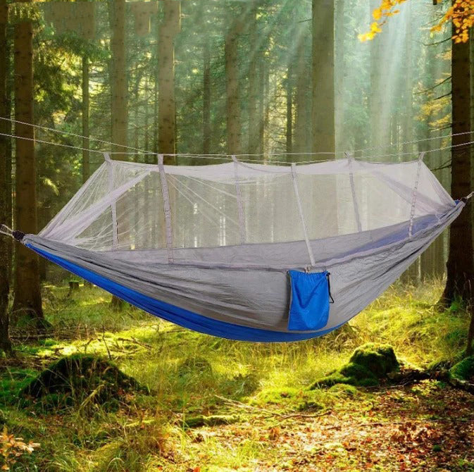 Nylon Parachute Camping Hammock with Mosquito Net