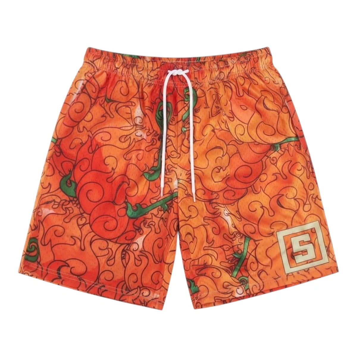 flame flame devil fruit orange shorts from inkbee store lebanon