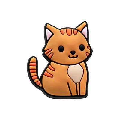 Orange Cat Croc Charm