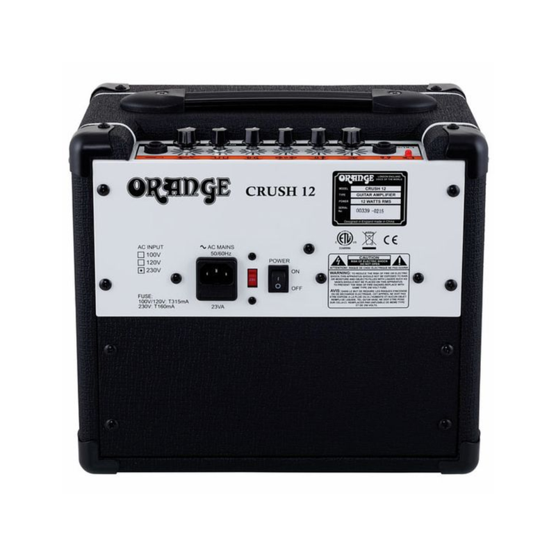 Orange Crush 12 – 12W Guitar Combo Amp, Black