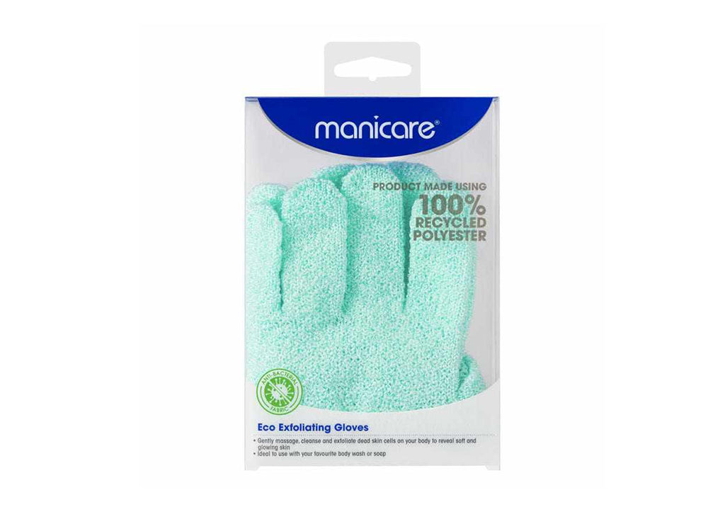 Manicare Eco Exfoliating Gloves Green