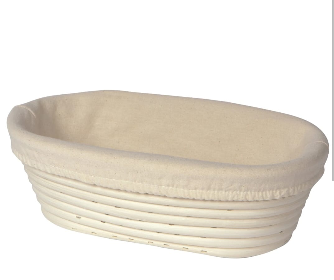 Oval Banneton 28x15x8 cm with Cotton Liner RATTAN