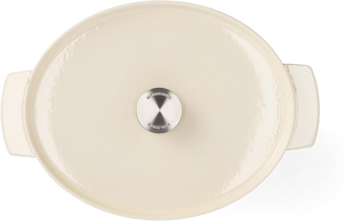 Almond Cream Cast Iron Saucepan With Lid Cast Iron Almond Cream Cast Iron Saucepan With Lid Almond Cream Cast Iron Saucepan With Lid KitchenAid