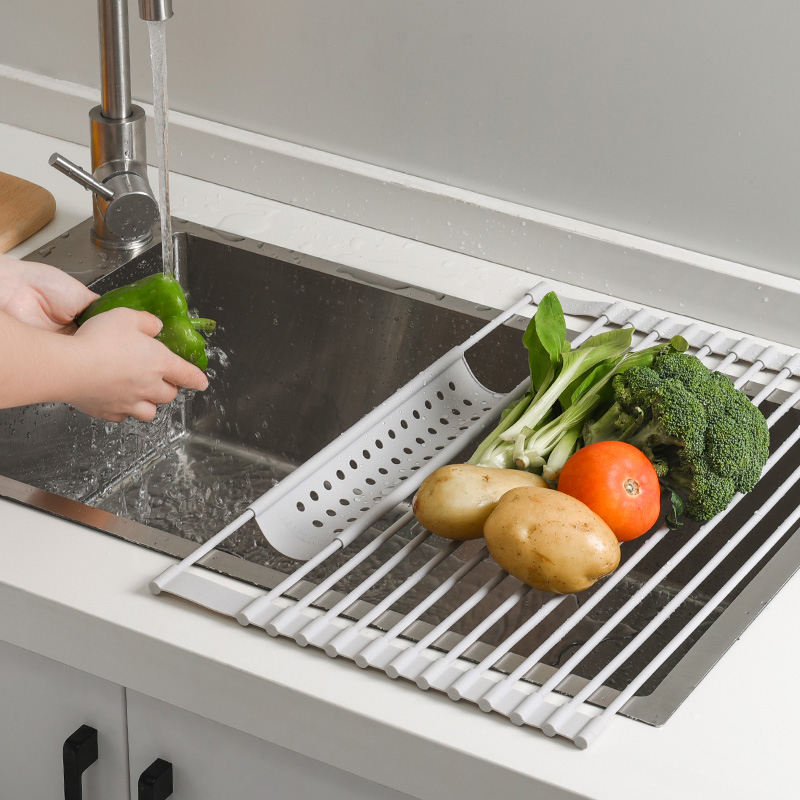 Over-The-Sink Foldable Dish Drying Rack
