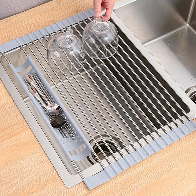 Over-The-Sink Foldable Dish Drying Rack