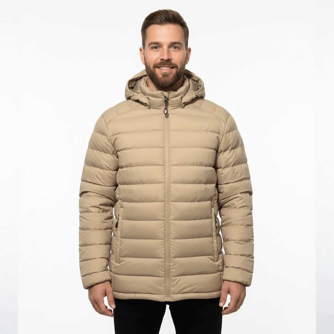 Original Waterproof Winter Jacket Big Size Beige Men
