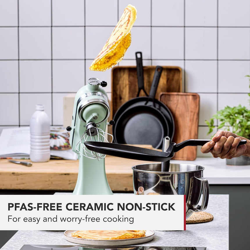 Black Forged Pancake Pan Pancake Pan Black Forged Pancake Pan Black Forged Pancake Pan KitchenAid