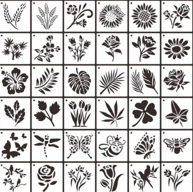 Reusable Pattern Sheets For Bread Designs 36 Patterns